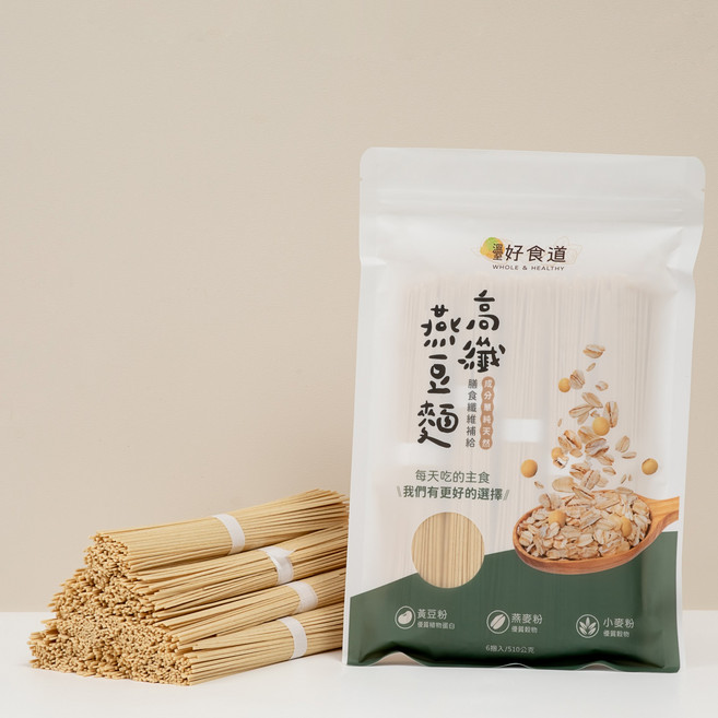 溫室好食道 高纖燕豆麵, 1個, 510g