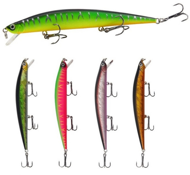 FISHHUNTER 미노우 5종세트 혼합색상, 11g