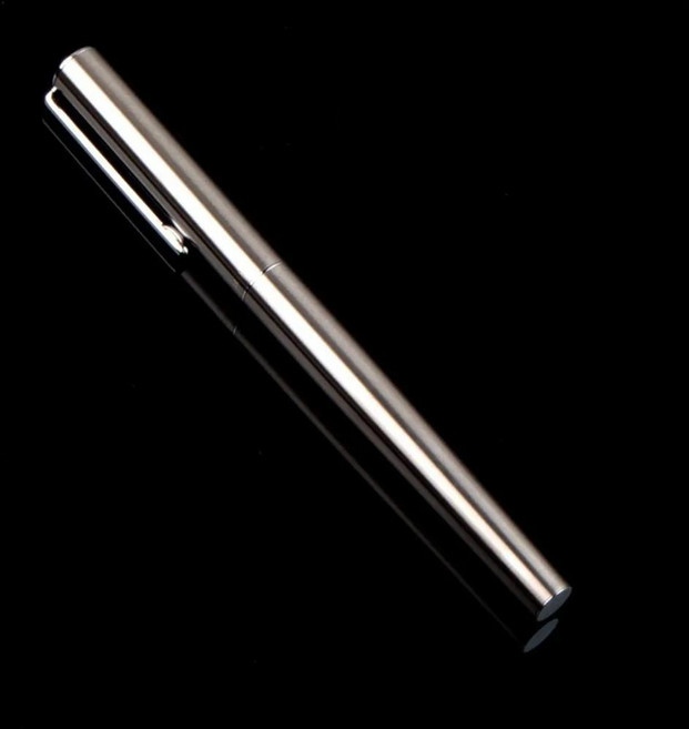 학생용 만년필 블랙 실버 필기감 초미세 펜 잉크 캘리그라피 문구, Color: 1. Silver, 1개