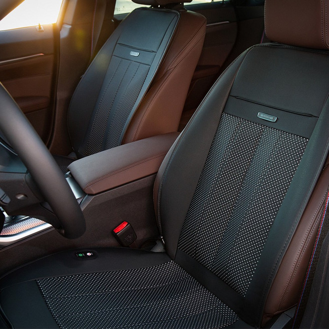 바람고지 1WAY 열선시트 온열시트 자동차 차량용 12-24V 공용, 로얄블랙, 1개
