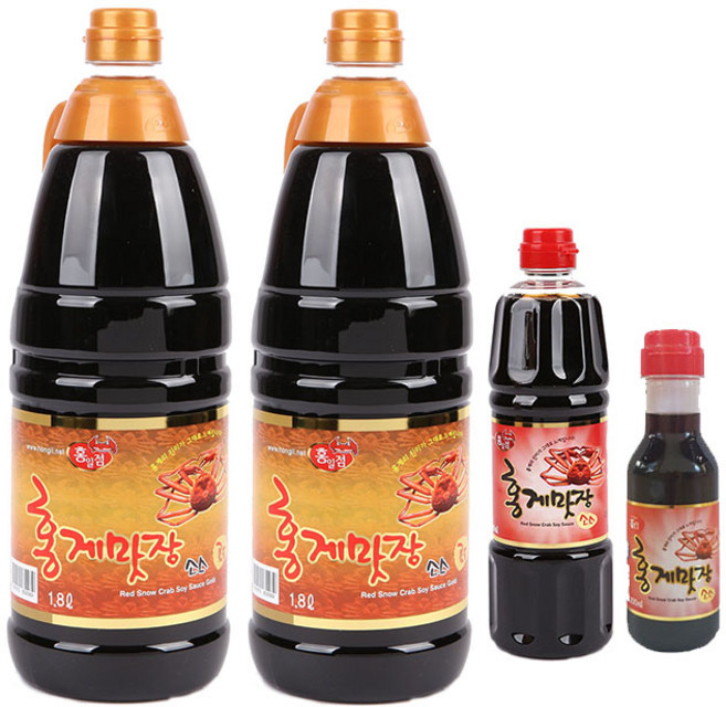 [류맛간장]홍일식품진해총판 홍게간장 홍게맛장소스골드, 4.3L, 1세트