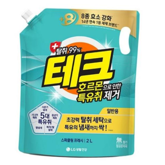 테크 액체리필 지속공급 일반용 특유취제거 2L 59000EA 1EA