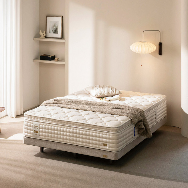 펠리스침대 클라우드업 블루 9존 독립스프링 매트리스 S/SS/D/Q/K/LK/SK 싱글/슈퍼싱글/더블/퀸/킹/라지킹/슈퍼킹, 네이비, 340mm, 매우 단단함