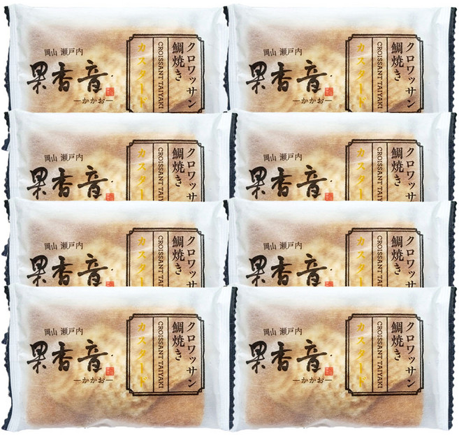 카카오 크로와상 타이야끼 카스타드향 80g 8개