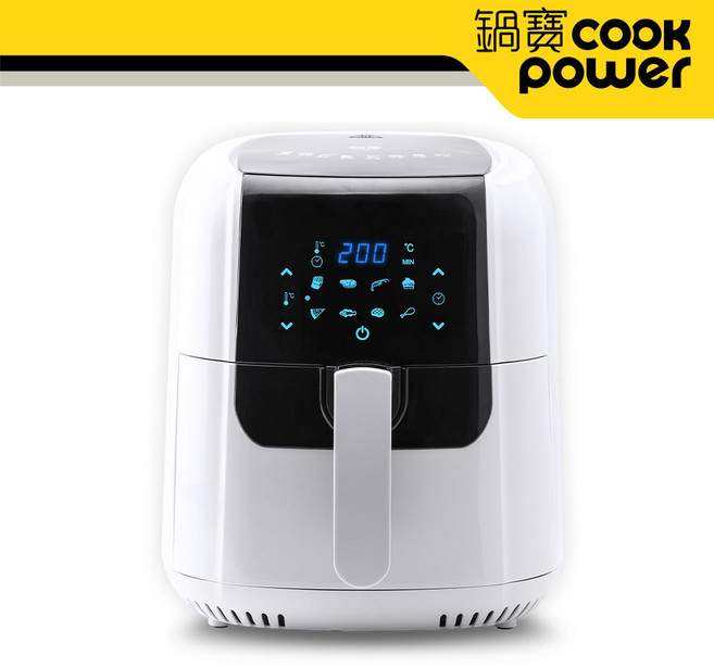 鍋寶觸控健康氣炸鍋6L(AF-6071W)氣炸鍋，觸控操作，健康少油，大容量設計, 白色