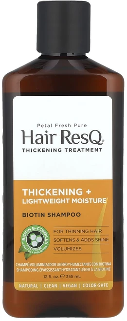 Petal Fresh Hair ResQ® 비오틴 샴푸 가는 모발용 355ml(12fl oz), PetalFreshHairResQ비오틴샴푸가는모발용35, 1개, 355ml - 쿠팡