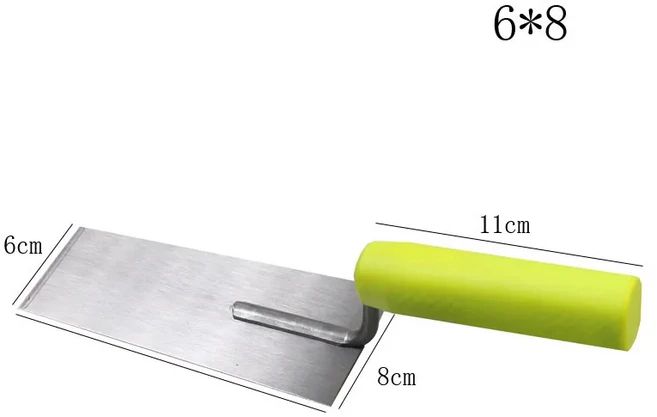 평평한 손 석고 흙손 건식 벽 페인트 콘크리트 수리 건설 도구 탄소강 패널 고무 그립 수공구, 02 M