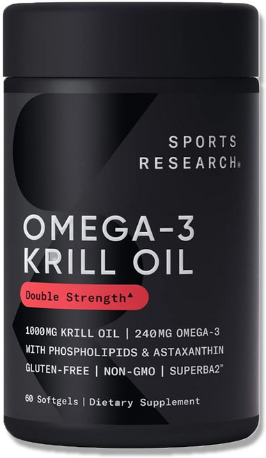 스포츠리서치 아스타잔틴함유 오메가3 남극크릴오일 1000mg 60정, 1개