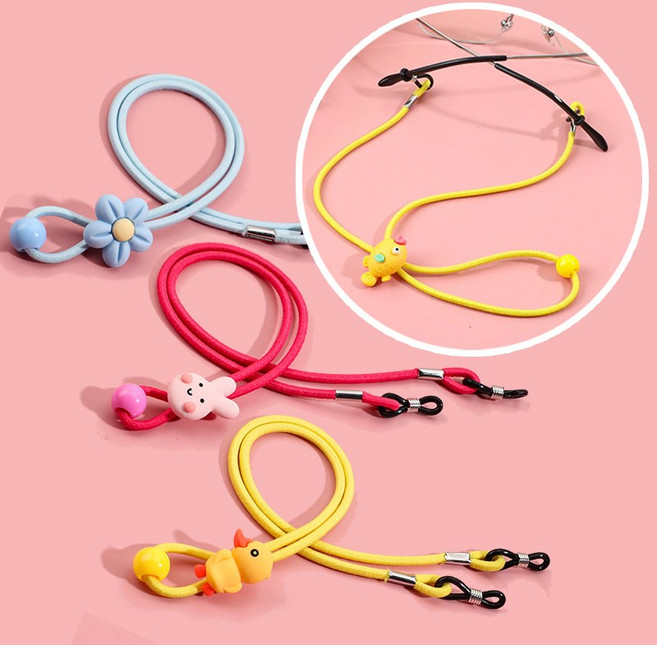 [3p세트]어린이 캐릭터 안경줄 안경 흘러내림 분실 방지