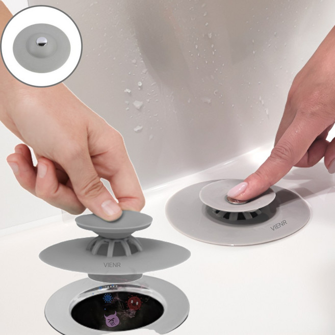 VIENR 깔끔한생활 세면대 냄새 트랩 물마개, 1개