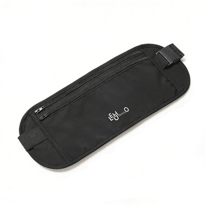 ENNUFO 흔들림 없는 초밀착 방수 러닝벨트 핸드폰 수납 여행용 힙색, 베이지, 1개