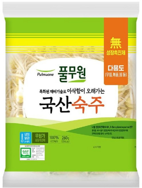 원하프국산숙주나물240g풀무원, 1개