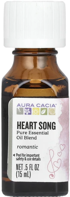 Aura Cacia 100% 순수 에센셜 오일 하트 송 15ml(0.5fl oz), AuraCacia100순수에센셜오일하트송15ml05fl, 1개, 15ml - 쿠팡