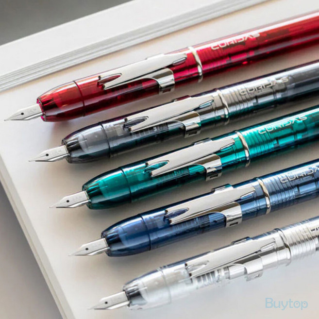 일본 플래티넘 CURIDAS 큐리다스 만년필, 블랙, EF