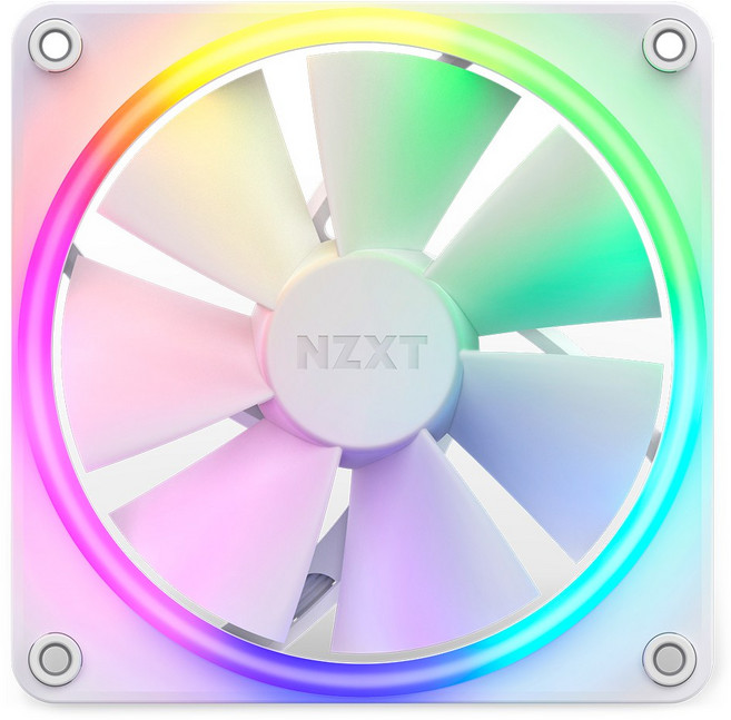 NZXT F120 RGB (화이트), 1개, RF-C12SF-W1