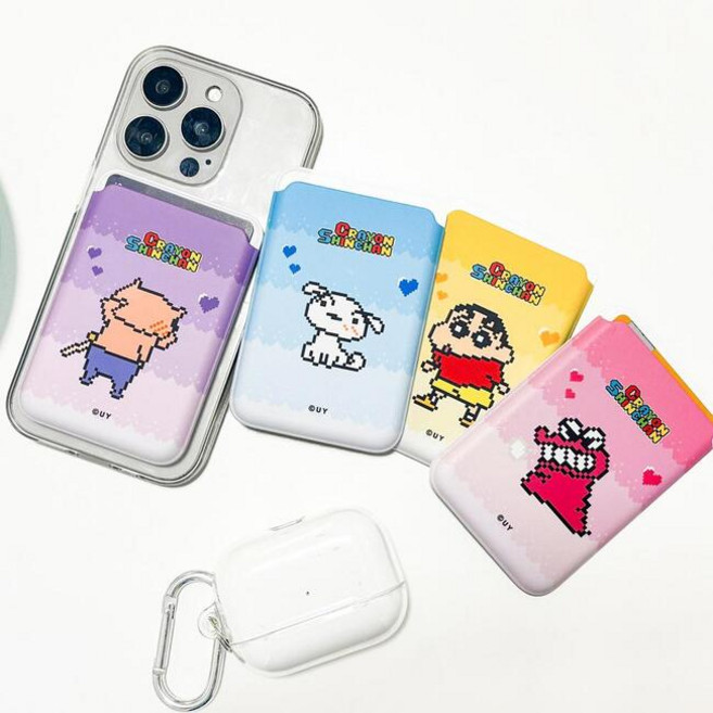 짱구는 못말려 정품 맥세이프 카드지갑 아이폰 갤럭시 픽셀월드 12종, 잠꾸러기, 1개