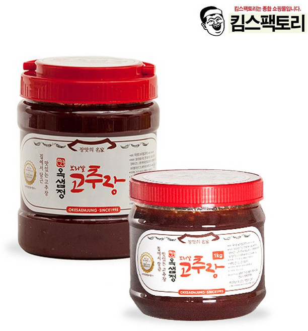 킴스팩토리 우리쌀 국산 고추장 가정식 시골전통 보리쌀고추장, 1kg, 1개