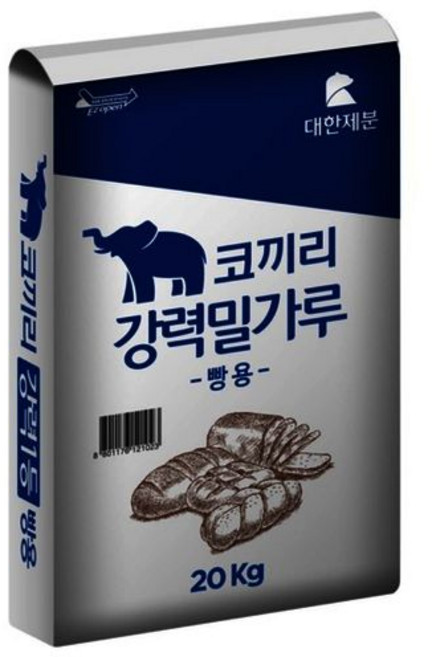 대한제분 곰표 코끼리 빵용 강력 밀가루 20kg