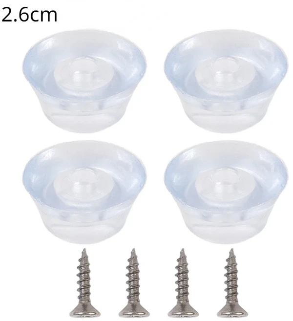가구높이조절 20/4Pcs 실리콘 의자 다리 커버 투명 가구 다리 패드 경재 소파 테이블 바닥 보호 도구 Anti-, 03 4PCS, 01 2.6cm