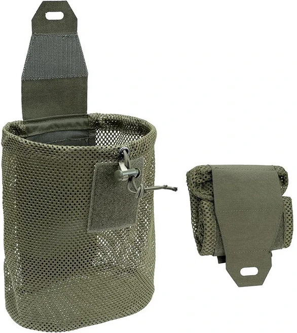 전술 Molle 접이식 덤프 파우치 Drawstring 잡지 유틸리티 허리 가방 롤 복구 팩 EDCStorage Bag, 03 Green, 1개