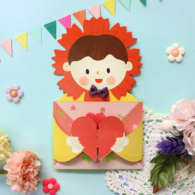 하트 효도쿠폰 카드 5set