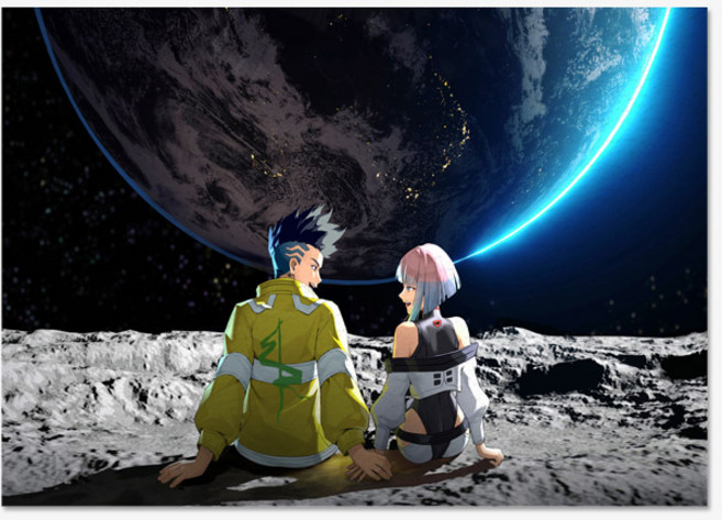 엣지러너 펠트 패브릭포스터, FP애니_엣지러너_01, A4