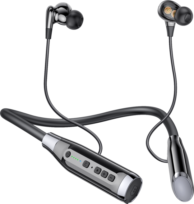 맨큐 넥밴드형 블루투스이어셋, A13(블랙), 블랙