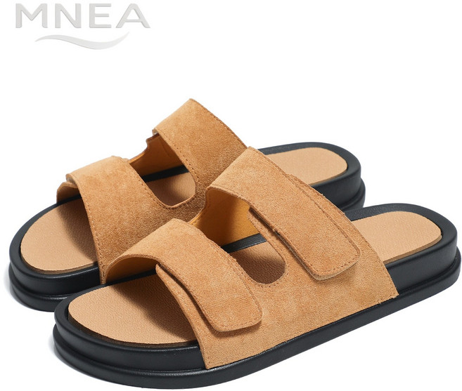 MNEA 통굽 키높이 남성 패션 슬리퍼 실내화 거실화 외출용 두꺼운 바닥