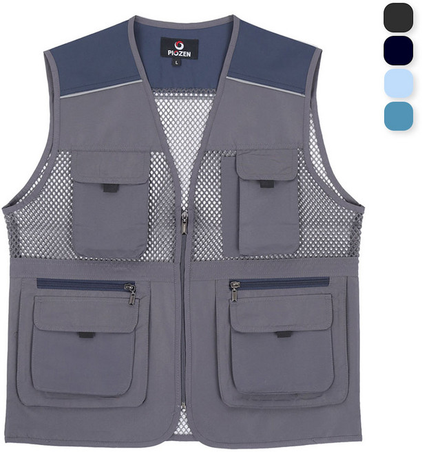 남자등산조끼 망사 여름 아웃도어 빅사이즈 주머니 조끼