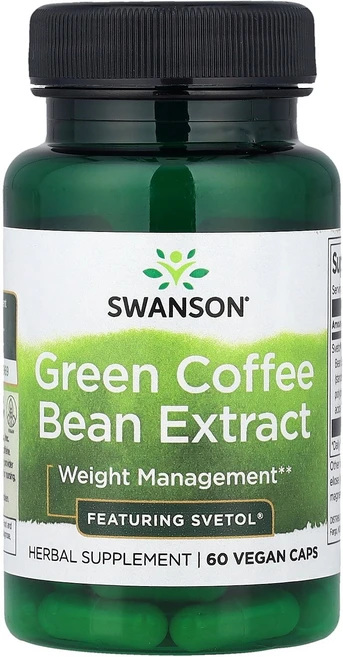 Swanson 그린 커피콩 추출물 베지 캡슐 60정(1정당 200mg) Swanson (스완슨), 1개, 60정 - 쿠팡