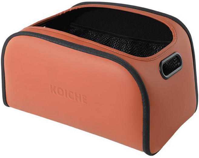 코이체 반오픈지퍼형 접이식 수납박스 다용도 데일리 정리함, 라이트 브라운