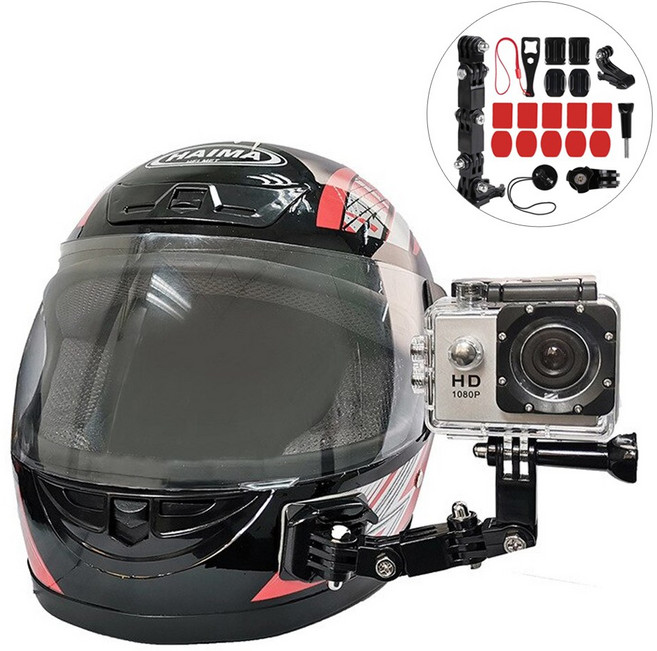 아띠꼴로 오토바이 헬멧 거치대 고프로 액션캠 마운트 20종, 부착형헬멧마운트, 1개