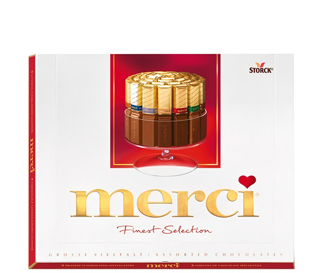메르시 파이니스트 셀렉션 레드 초콜릿, 250g, 1개