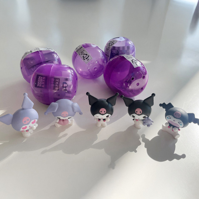 [산리오 정품] 쿠로미 랜덤 가챠 피규어 캡슐토이 데스크테리어, 1개