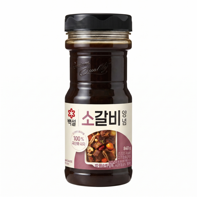 백설 소갈비 양념, 1개, 840g