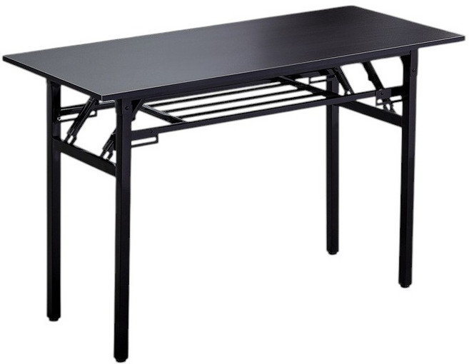 免安裝折疊桌 多功能辦公桌 書桌 餐桌, 雙層黑色