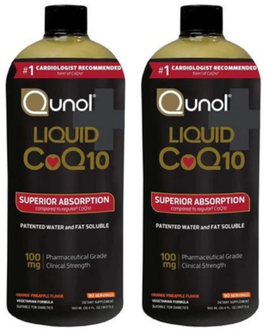 Qunol 퀴놀 코큐텐 100mg 액상 900ml x2통, 2개 - 쿠팡