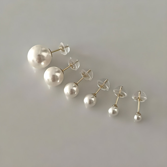 전체 14K 금 오로프 진주 귀걸이