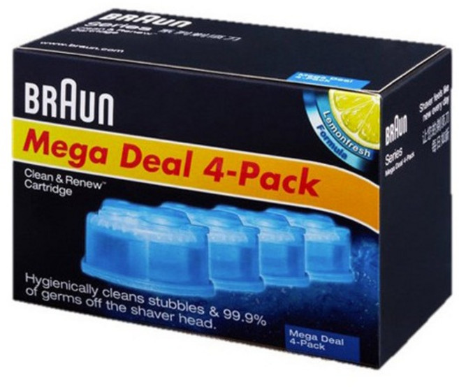 브라운 CCR4 면도기 세정액 카트리지