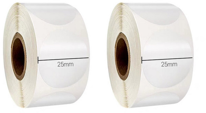 제로앤나인 원형 투명 포장 스티커 500매, 1개, 2개입