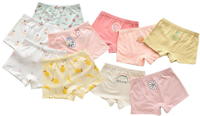 슈와츠코리아 여아 삼각팬티 사각 드로즈팬티 1+1(과일무지개+후르츠칵테일)