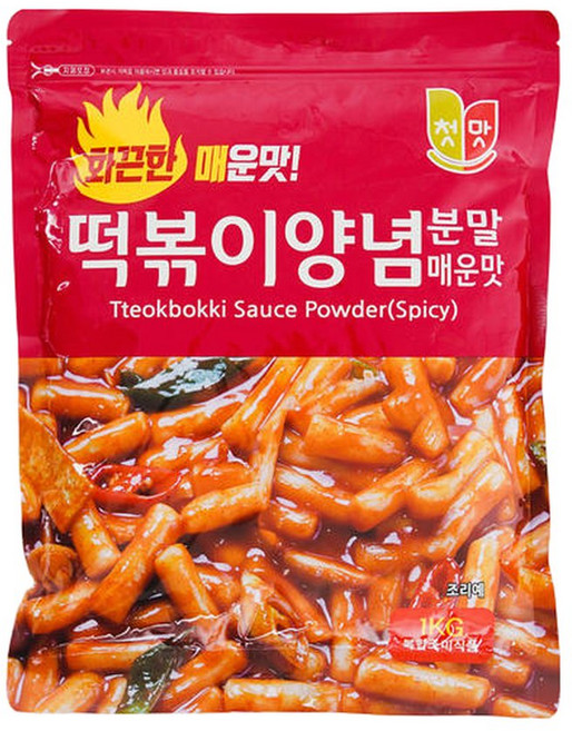청우식품 떡볶이 양념분말(매운맛) 1KG (WFFFW7K), 1개