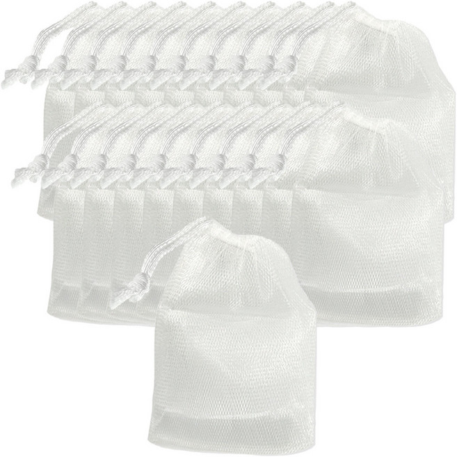 록키스 거품 잘 나는 2겹 비누 거품망, 20개, 화이트