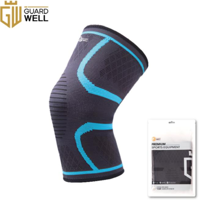 가드웰 편안한 무릎보호대, 1개, 블루