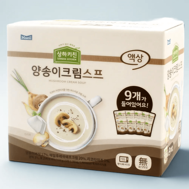 상하키친 상하목장 양송이 크림 스프 150g x 9개