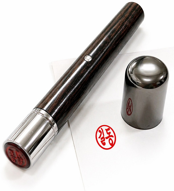 도장마트 만년도장 단면 결재 회사 도장 콩도장 은행 막도장, 1개, 03. 엔틱우드 단면결재