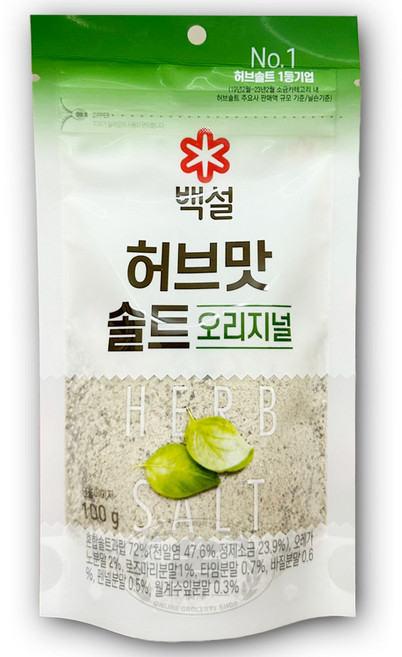 CJ 백설 허브맛솔트(순한맛)100g, 100g, 1개