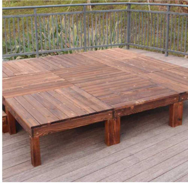 대나무 평상 원목 정자 테이블 옥상 조립식 포차, 17. 120x60x18CM 1개