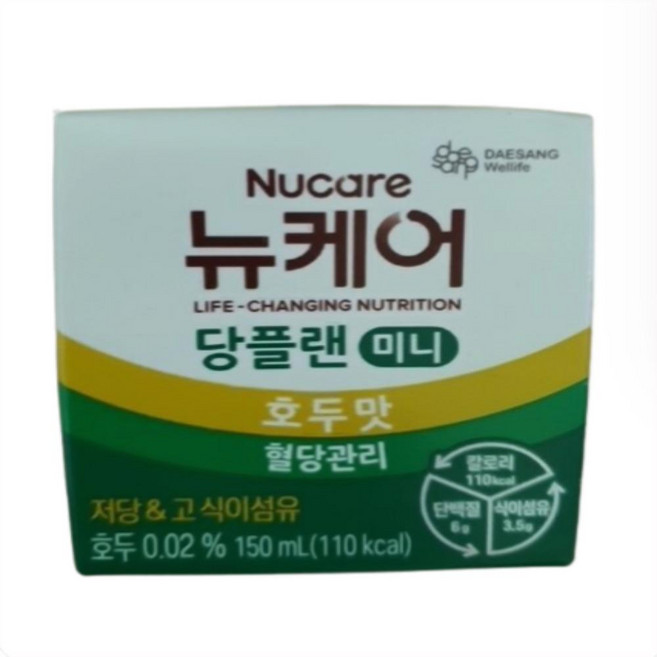 뉴케어 당플랜 미니 호두맛, 150ml, 60개
