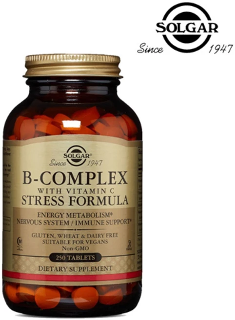 솔가 SOLGAR B-Complex with Vitamin C 비타민B, 250정, 1개 - 쿠팡